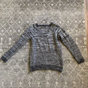 VOLCOM grey and black knit sweater